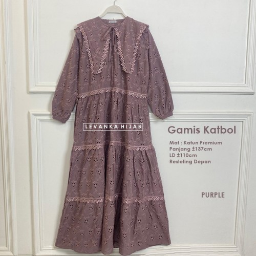 GNi-001 Gamis Katun Bordir Bolong